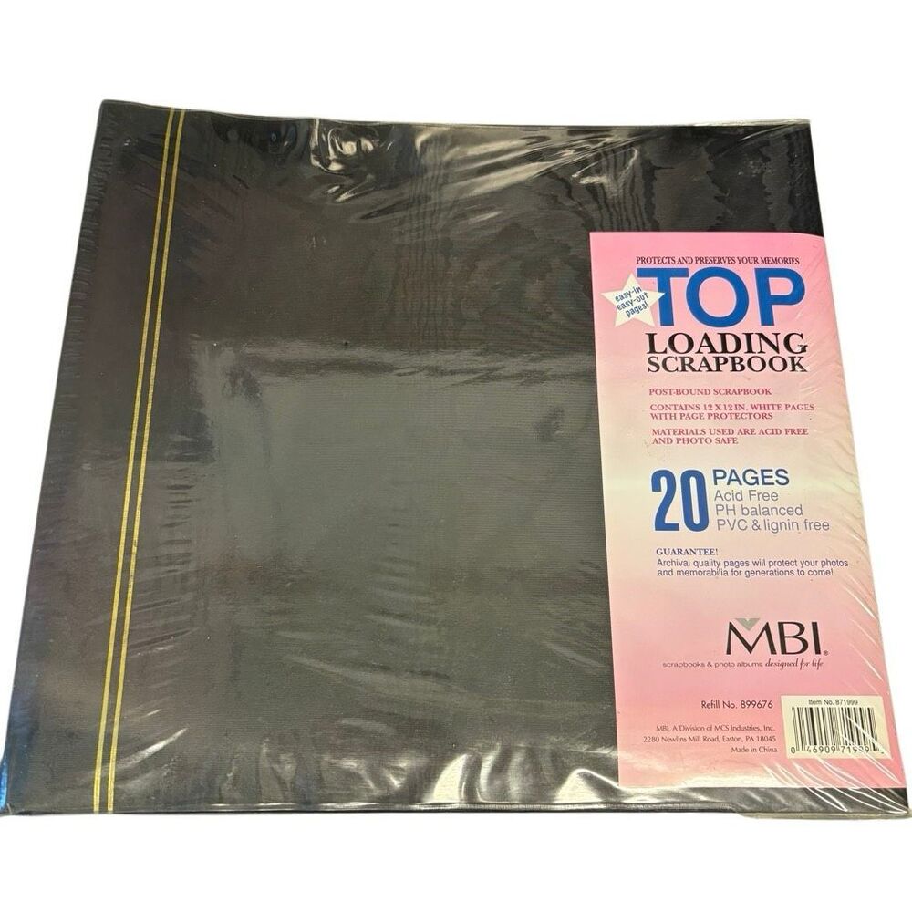 MBI 20 Page 12x12 Top Loading Scrapbook *New-Read*